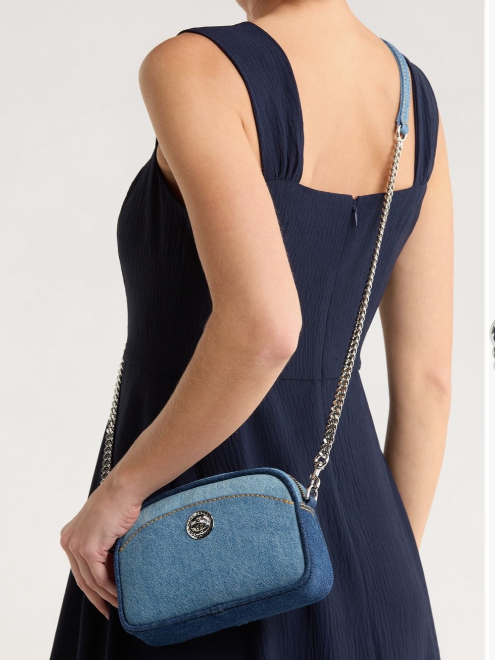 Marc Jacobs Turn-lock Denim Camera Bag